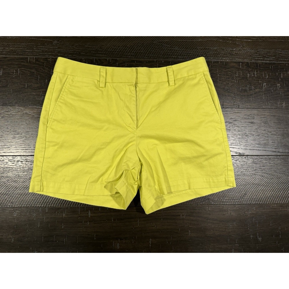 Lands' End Womens' Yellow Not Too Mid Rise Shorts Sz 10